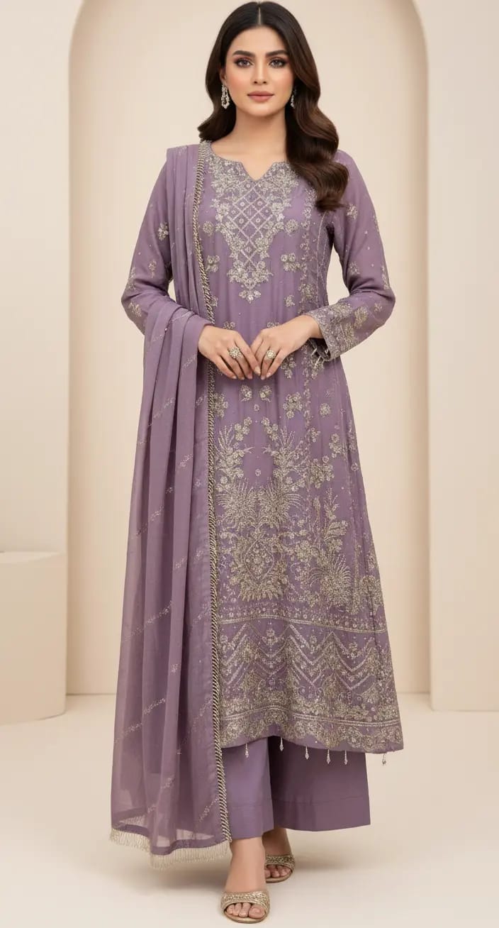 ELEGANT CHIFFON DRESS